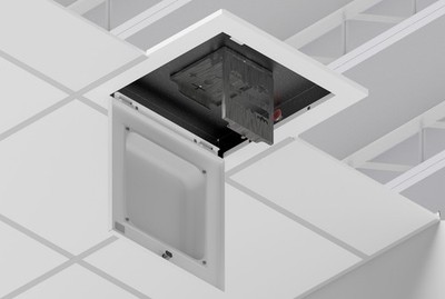 Oberon 1047-LPDOME-T 2x2' Suspended Locking AP Enclosure