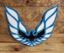 1976-81 Pontiac Firebird Trans Am Emblem Steel Sign - Blue