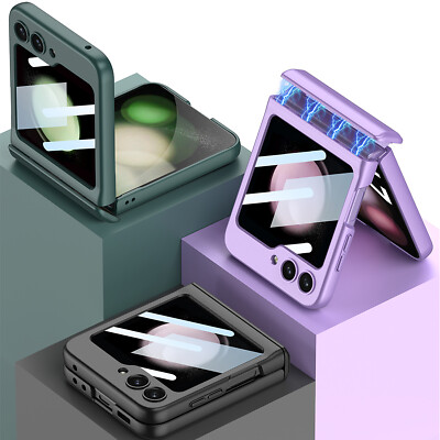 Fr Samsung Galaxy Z Flip 6 5 Case Small Screen Protector Magnetic