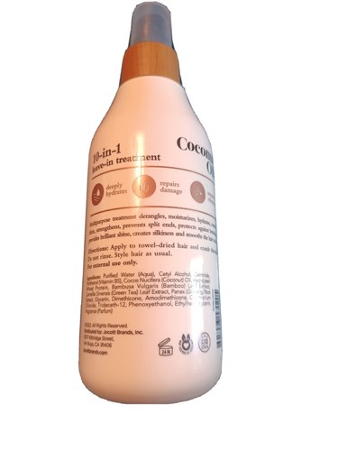 Oliology Coconut Oil Nutrient-Rich 10-in-1 Leave-In Treatment 8.5 oz 250ml New - Picture 4 of 4