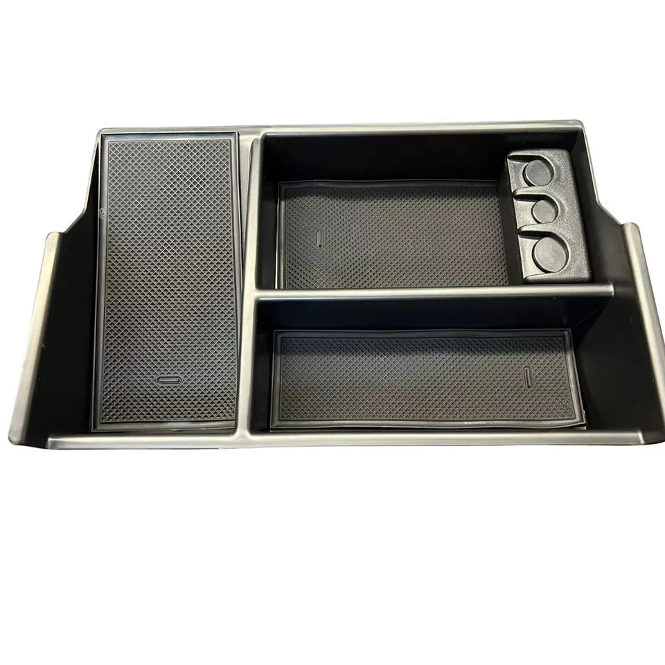 Новый органайзер для центральной консоли лоток индивидуальный нескользящий дизайн, черный - Изображение 2 из 4