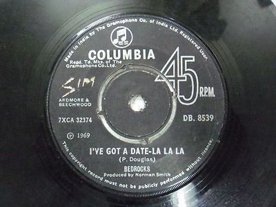 Bedrocks Db 8539 Rare Single 7'' India Indian 45 Rpm VG+