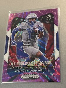 2021 Prizm Draft Picks Kenneth Gainwell Purple Wave Prizm All-Americans NM