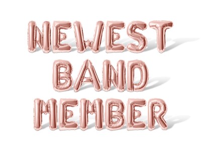 NEWEST BAND MEMBER Letter Balloon Banner - Baby Shower Party Supply Decorations