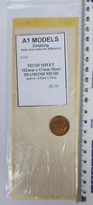 A1Models A508 Brass Grille Mesh Sheet - 182x67mm. Diamond Mesh 4.5x.2mm
