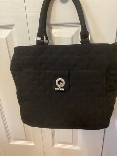 Vera Bradley BLACK QUILTED Bag / Purse - Picture 2 of 8
