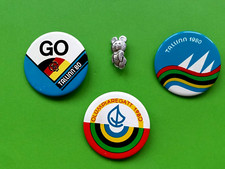 OLYMPIC SAILING REGATTA TALLINN 1980 x 4 LAPEL PIN BADGES SUMMER GAMES MOSCOW-80