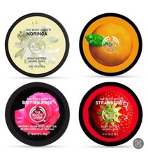 The Body Shop Body Butter 4x 50ml Moringa, Satsuma, Rose, Strawberry 
