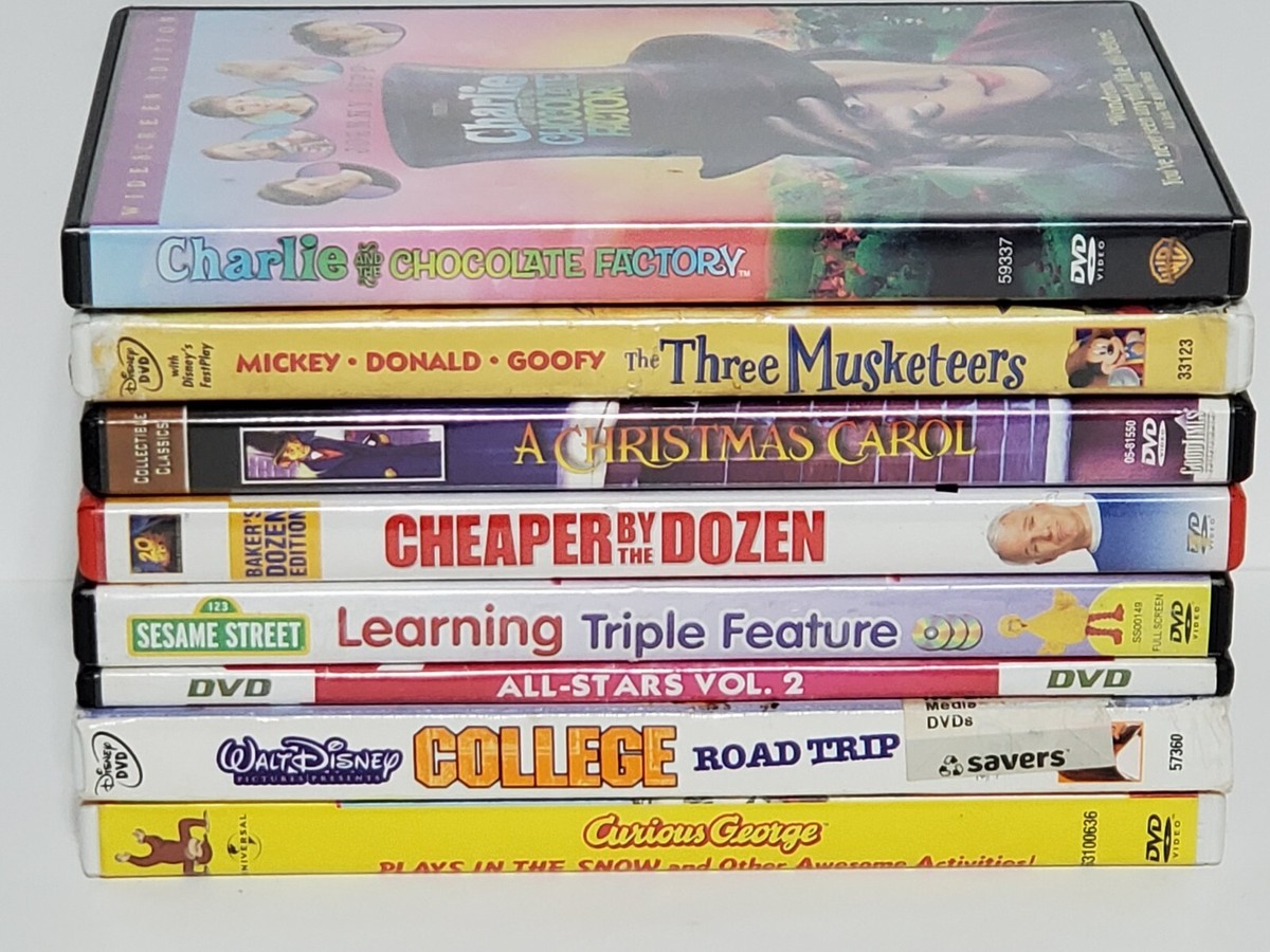 Family & Kids DVD Lot - Walt Disney, Sesame Street, Curious George