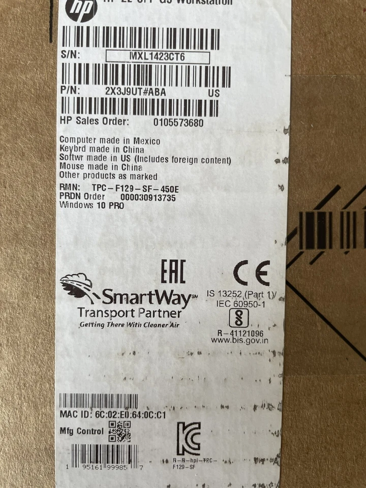 HP Z2-G5 SFF Workstation, i5-10500@3.10GHz, 8GB RAM, 256GB NVMe, Win. 10 Pro - Image 2 of 2