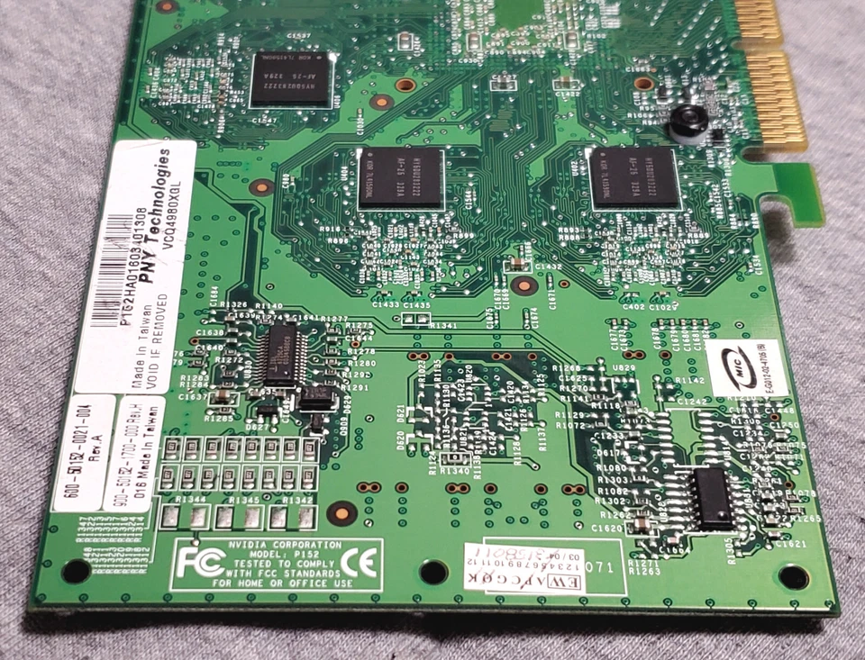 Nvidia QUADRO4 980 XGL - 128MB dual DVI - 8x AGP graphics card GPU, works great - Image 3 of 4