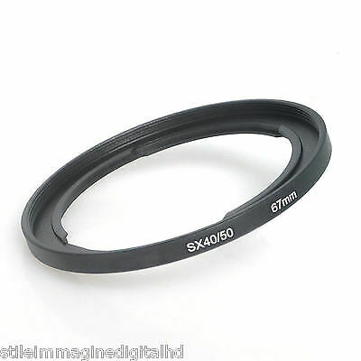 ANELLO ADATTATORE 67 mm COMPATIBILE Canon SX 30 40 50 60 70 SX 540 hs FA-DC67A