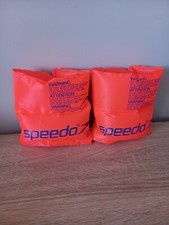 Speedo Roll Ups Kids Orange Arm Bands Swimming Age 2-12 Years Weight 15-60kg