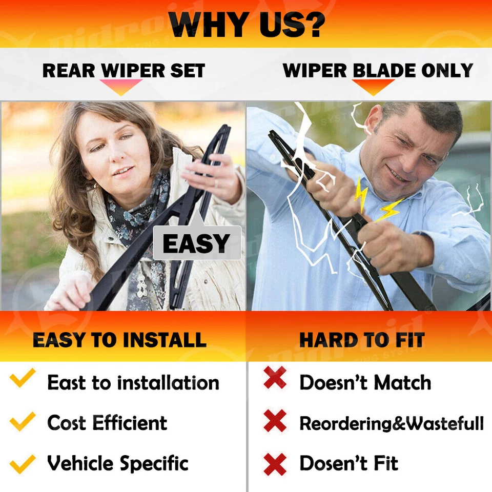 Replace Original 15277756 Rear Wiper Blade and Arm For Chevrolet Tahoe 2007-2014 Foto 4 de 4