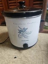Hamilton Beach Proctor Silex Crock Pot Slow Cooker 33275Y 3.5 Quart Tested&Works