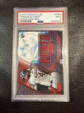 2020 Topps Stadium Club Power Zone Red Yordan Alvarez PSA 9 MINT Rookie RC
