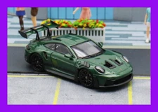 2024 Solo 1/64 PORSCHE 911 992 GT3 RS OLIVE GREEN Diecast Model Car
