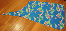 Vintage 1980s Sarong Swim Wrap Floral Coverup Blue Hawaii Sportswear Honolulu