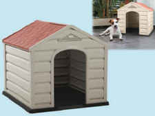 CUCCIA PER CANI IN RESINA PLASTICA PUPPY TAGLIA MEDIA MEDIUM 61X68X58 CM BEIGE