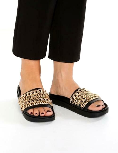 Women's KENDALL KYLIE Black Shiloh Slides size