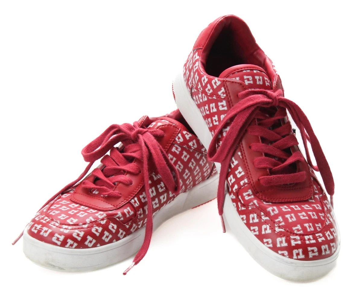 TOMMY HILFIGER TJ85 Basket Sneaker Shoes Men s UK 8 Leather Low