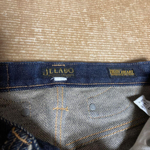 JELADO×IRON HEART 2nd 21oz Jackass Denim Indigo Used EX JELADO×IRON HEART 2nd 21oz Jackass Denim Indigo Used EX