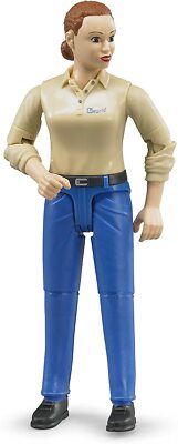 Bruder Woman, light Skin, Blue Jeans Toy Figure