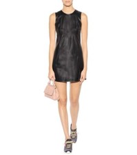 Leather Women Dress Black Genuine Lambskin Leather Sexy Dress XS-3XL DS89