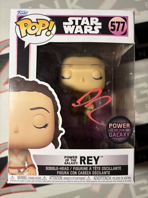 Rey signiert Funko Pop! von Daisy Ridley Autogramm - Star Wars ACOA Skywalker