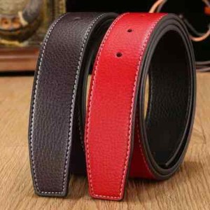 38mm Replacement Belt Genuine Leather LUXURY Mens Reversible Strap For H Buckle
