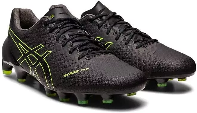 ASICS Soccer Football Shoes DS LIGHT ACROS 2 Black Yellow 1101A046 US6 24.5cm