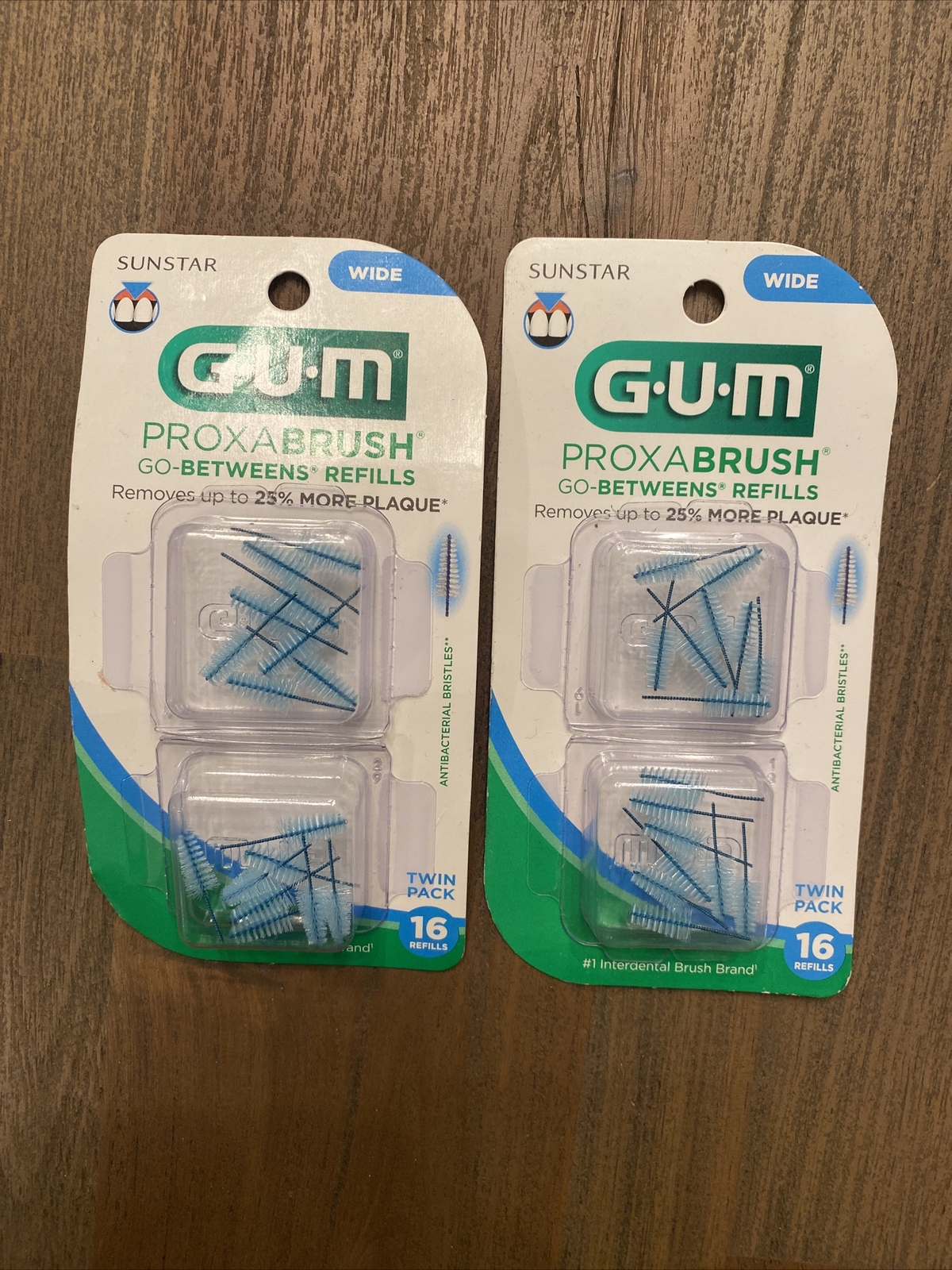 GUM Proxabrush GoBetweens Interdental Brush Refills Wide 16 Count Lot