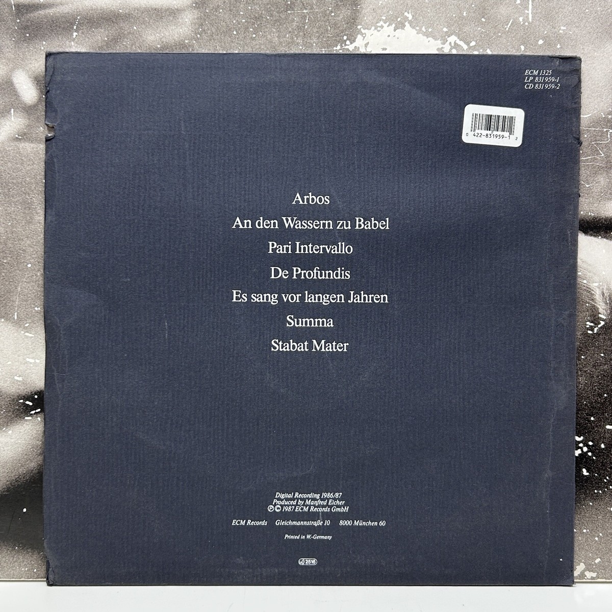 Arvo Pärt – Arbos CD (Japan Release) Arvo Pärt – Arbos CD