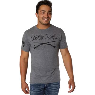 New Men's Howitzer We The People Graphite Gray Y2K Premium Tee T-Shirt S-4XL