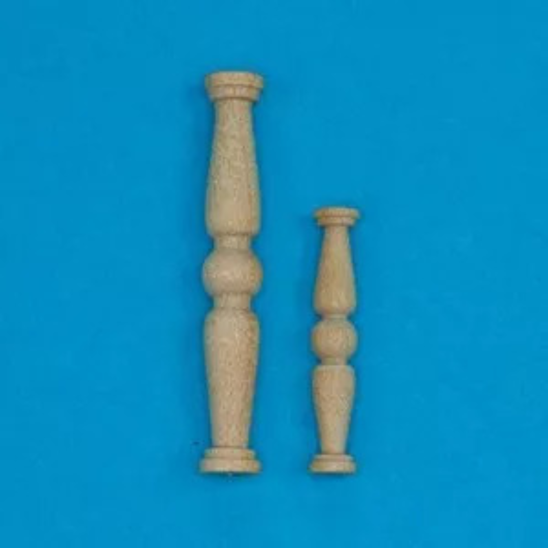 Baluster Stanchions 20mm Wooden  Pack of 10 RB Model 09520 Model Accessories