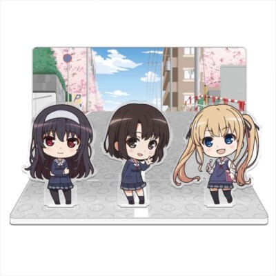 Saekano How to Raise Boring Gir Megumi Eriri Utaha Acrylic Diorama A Stand Anime