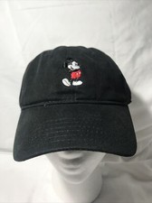 New w/o Tag -Mickey Mouse Hat Adjustable Black Embroidered Logo 2019 Disney