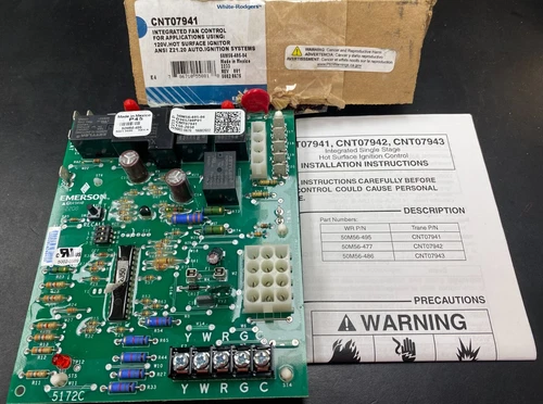 CNT07941 50M56-495-04 White-Rodgers Trane Gas Furnace Integrated Fan Cntrl Board