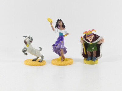 Glöckner von Notre Dame === Walt Disney 3 x Sockel Figuren Decopac