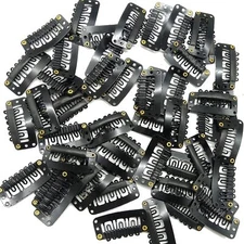 100PCS Snap Clips for Hair Extensions Weaves U-shape Metall Wig Clips Small Size