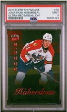 Jonathan Huberdeau 2013-14 Fleer Showcase Ultra Red Medallion Rookie /99 PSA 9