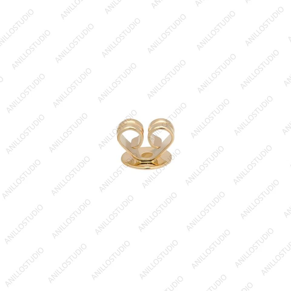 Natural Diamond Mini Trio Star Stud Earrings , 14k Yellow Gold Gift For Wedding - Image 3 of 3