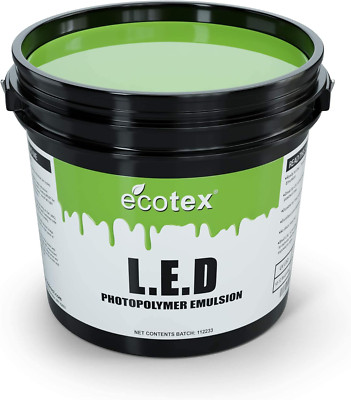   L E D Green Screen Printing Emulsion (Pint - 16Oz.) Pre - Sensitized Photo Emu