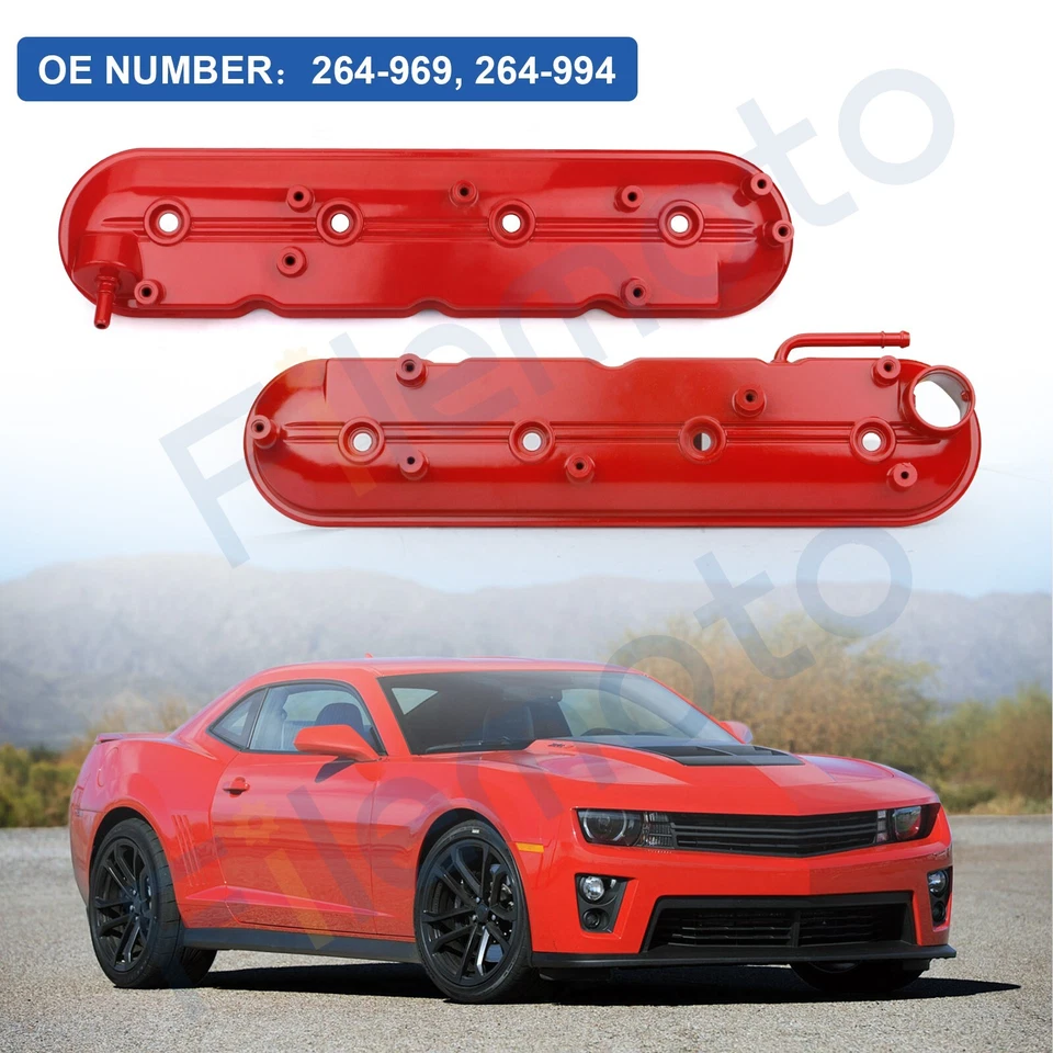 2x Valve Cover Set w/ Gasket for 09-20 GMC Savana Sierra Yukon Canyon Hummer V8 - Image 4 of 4