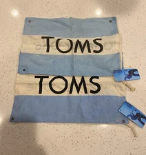 Lot Of 2 TOMS One For One Shoe Duster Bags NWT