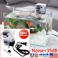 Aquarium Waterfall Filter Pump Fish Tank Hang External Oxygen Pump Water Filter