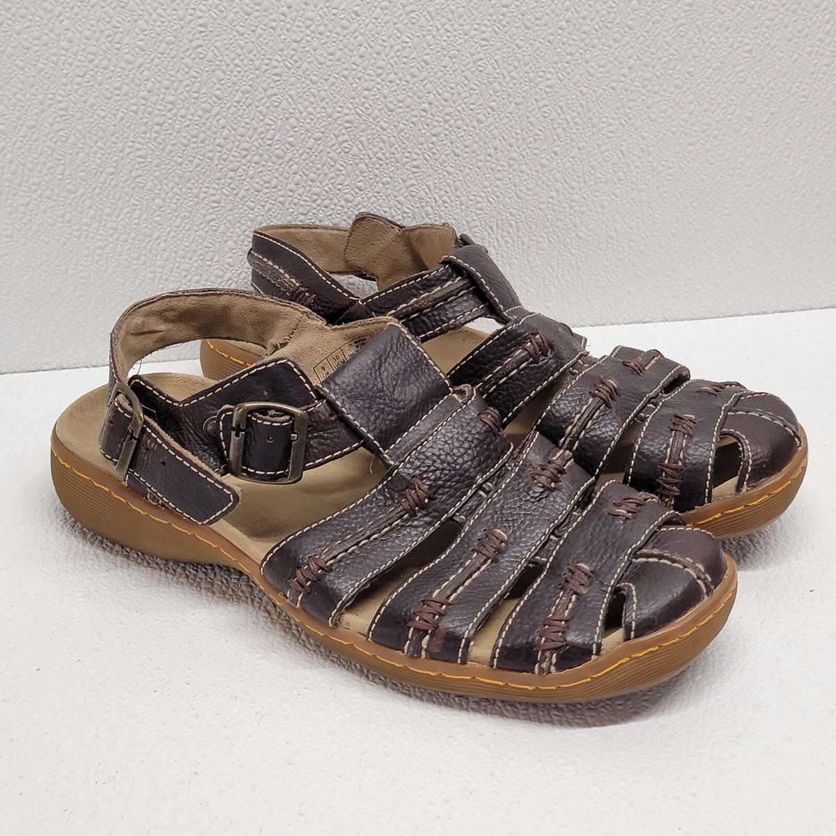 Dr. Martens Men’s Brown Leather Strappy Fisherman Sandals Dr. Martens Fisherman Sandals MENS 10 Brown Leather Straps  main image 3