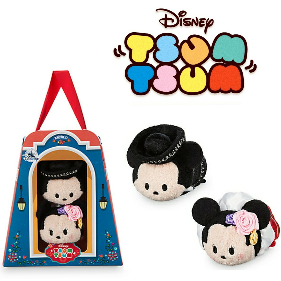 Tsum Tsum Mickey and Minnie Mouse Plush Set Mini 3 1/2” Brand New