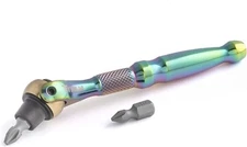 Titan 1/4 In. Drive Titanium Swivel Head Micro Bit Driver 11327