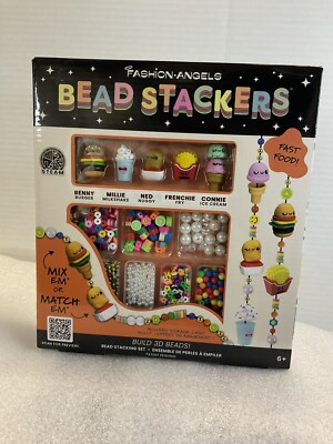 Fashion Angels Bead Stackers Set Fast Food Fun Necklace and Bracelet Making K